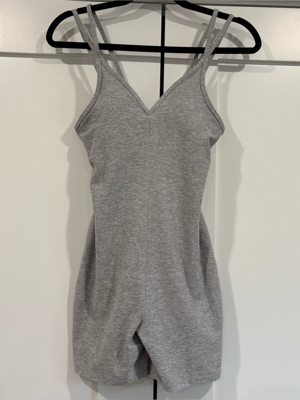 ALO Yoga Alosoft Suns Out Onesie Athletic Heather Grey Romper Women's X-Small